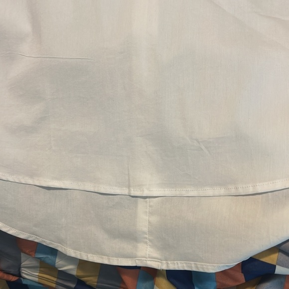 Per Se Classic White Button-Up Shirt Half Button Up New With Tags 1X - Picture 8 of 8